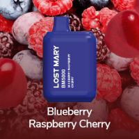 Одноразовая электронная сигарета Lost Mary BM 5000 - Blueberry Raspberry Cherry