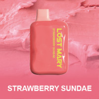 Одноразовая электронная сигарета Lost Mary OS 4000 - Strawberry Sundae (Мороженое с Клубничным Джемом)